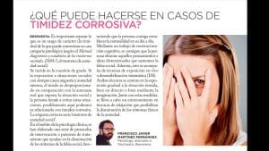 Intervista al quotidiano "Mia" al psicologo Francisco J. Martínez