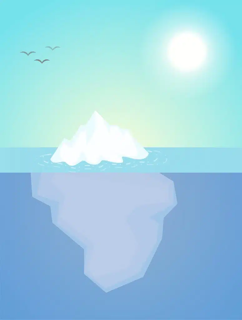 iceberg conflicto pareja